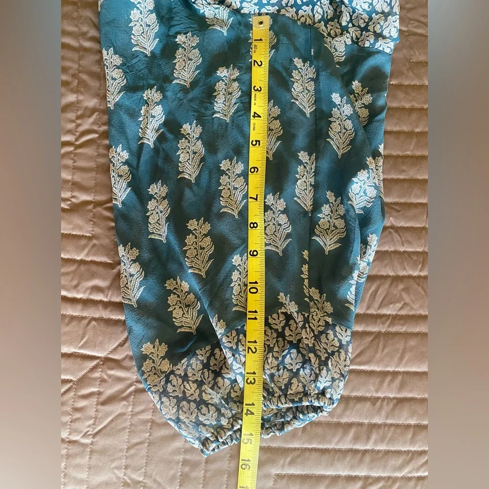Joie Elegant Silk Blue Floral Women's Top M - Picture 10 of 10